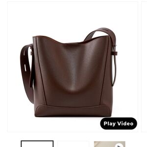 NWOT Veloisse Coffee Bucket Bag